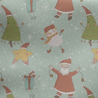 Merry Christmas Jersey Backed Fleece