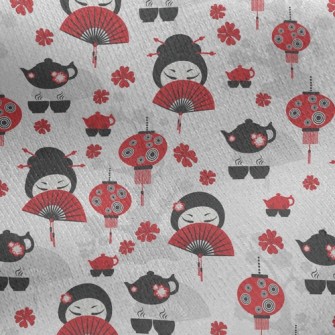 Geisha Culture Jersey Backed Fleece