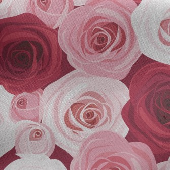 Roses Bloom Jersey Backed Fleece