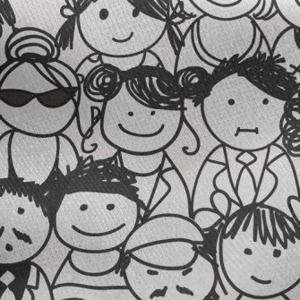 Busy People Jersey Backed Fleece