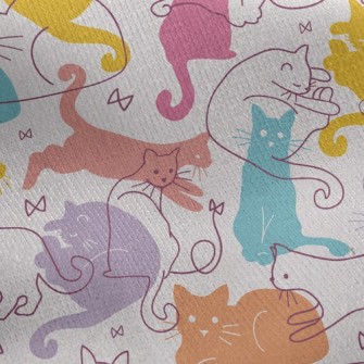 Snooze Cat Jersey Backed Fleece