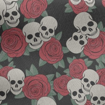 Rock Rose Skull Jersey Backed Fleece
