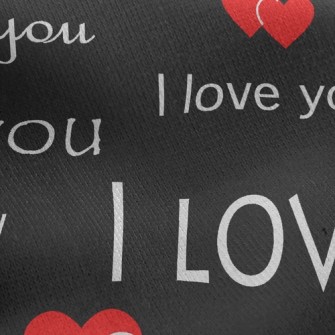 Love Talk Jersey Backed Fleece