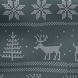 Christmas Moose Jersey Backed Fleece