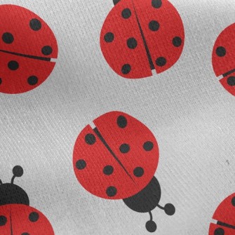 Mini Ladybug Jersey Backed Fleece