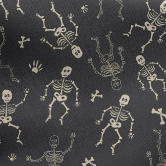 Dancing Skeleton Jersey Backed Fleece
