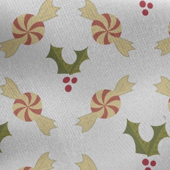 Christmas Candy Jersey Backed Fleece