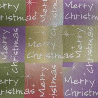 Christmas Wishes Text Jersey Backed Fleece
