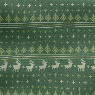 Christmas Elk Elements Jersey Backed Fleece
