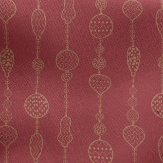 Retro Festive Lantern Jersey Backed Fleece