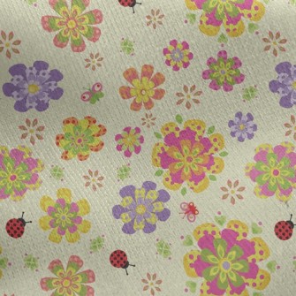 Elegant Temperament Small Flor Jersey Backed Fleece