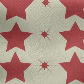 Row Of Stars Jersey Backed Fleece