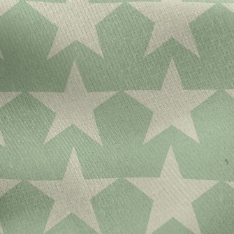 Simple Star Print Jersey Backed Fleece