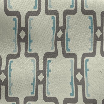 Geometric Arrangement Jersey Backed Fleece