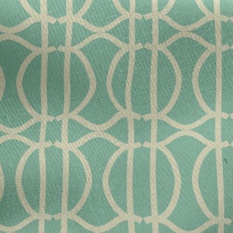 Interlaced Circles And Lines Jersey Backed Fleece