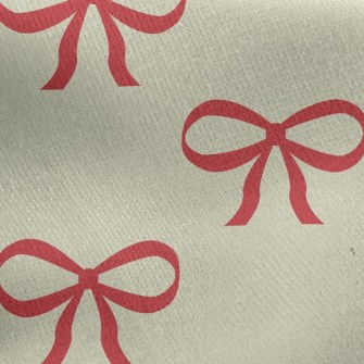 Cute Bow Jersey Backed Fleece