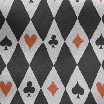 Fashion Diamond Playing Cards Jersey Backed Fleece