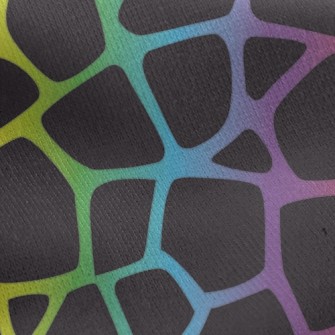Colorful Giraffe Pattern Jersey Backed Fleece