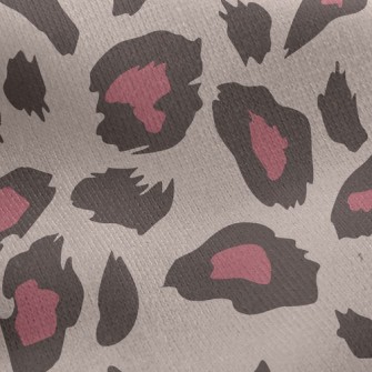 Pink Fashion Leopard Print Jersey Backed Fleece