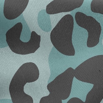 Cool Color Leopard Print Jersey Backed Fleece