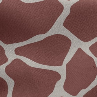 Nostalgic Giraffe Pattern Jersey Backed Fleece
