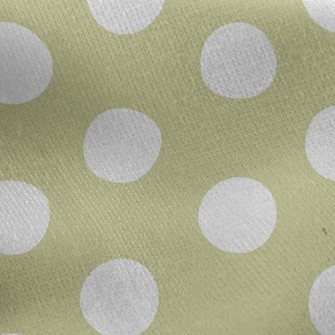 Simple White Dots Jersey Backed Fleece