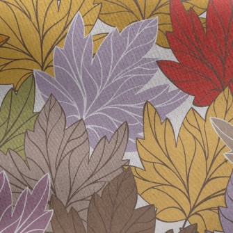 Withered Yellow Maple Leaf Jersey Backed Fleece