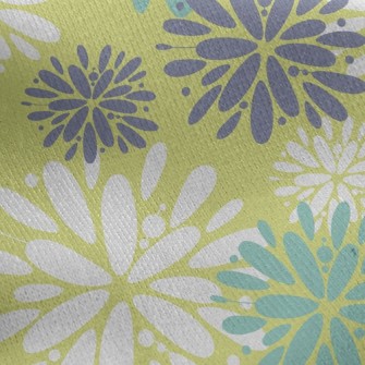 Three-Color Temperament Floral Jersey Backed Fleece