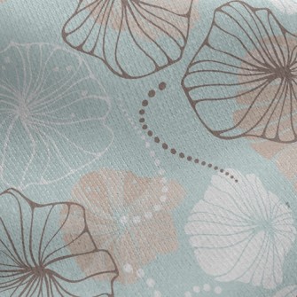 Elegant Flowers Jersey Backed Fleece