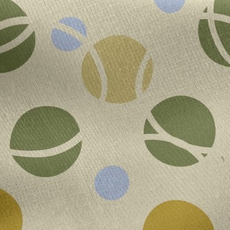 Colorful Lines Dots Jersey Backed Fleece