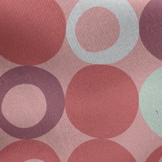 Red Fashion Dots Jersey Backed Fleece