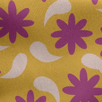Cute Little Flower Braid Jersey Backed Fleece