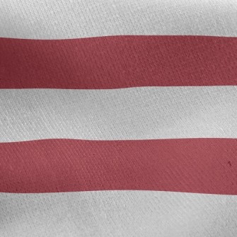 Simple Two-Color Stripes Jersey Backed Fleece