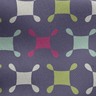 Simple Block Combination Jersey Backed Fleece