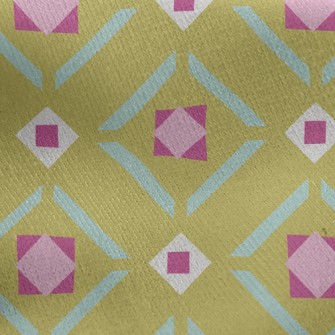 Colorful Cubes Jersey Backed Fleece