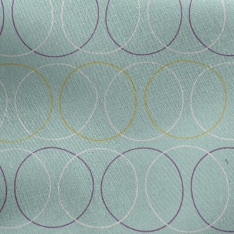 Visual Circle Lines Jersey Backed Fleece