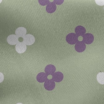 Temperament Two-Color Floret Jersey Backed Fleece