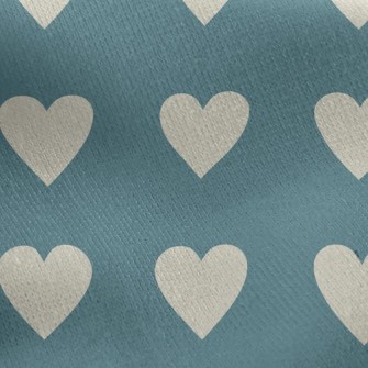 Simple Arrangement Of Hearts Jersey Backed Fleece