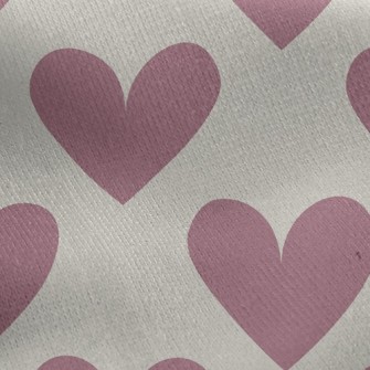 Popular Cute Big Heart Jersey Backed Fleece