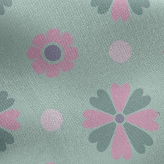 Cute Bicolor Petals Jersey Backed Fleece