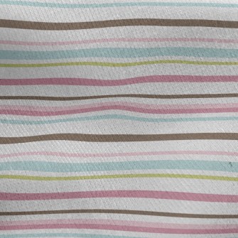 Horizontal Stripes Jersey Backed Fleece