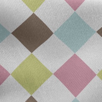 Colorful Square Jersey Backed Fleece