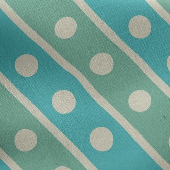 Pop Style Diagonal Stripes Jersey Backed Fleece