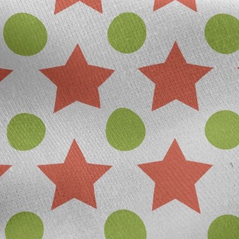 Big Star And Small Dot Jersey Backed Fleece