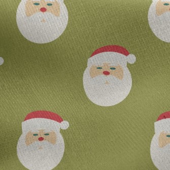 Tiny Santa Head Jersey Backed Fleece