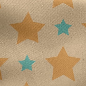 Shining Colorful Stars Jersey Backed Fleece