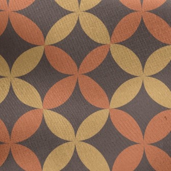 Two-Color Petal-Shaped Floral Jersey Backed Fleece