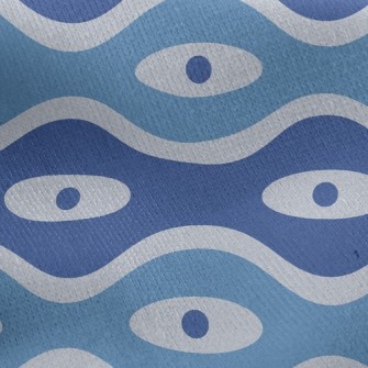 Little Waves Jersey Backed Fleece