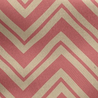 Simple Zigzagging Lines Jersey Backed Fleece