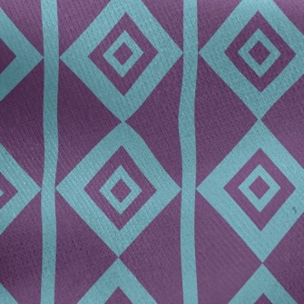 Psychedelic Purple Rhombus Jersey Backed Fleece